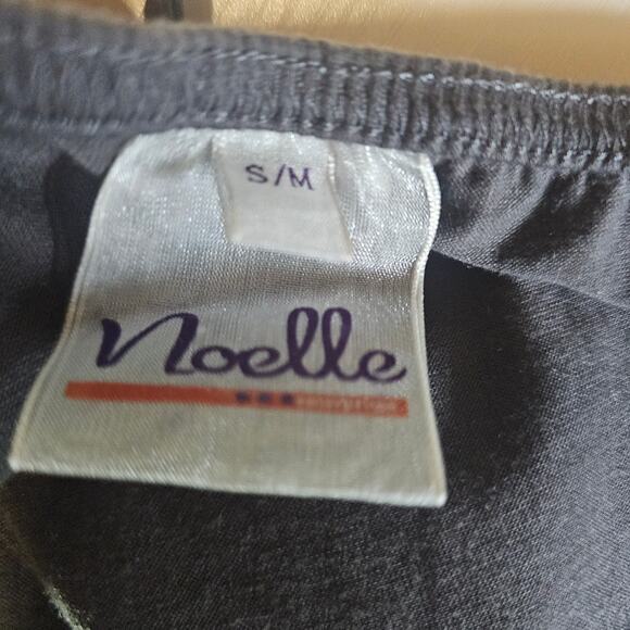 Noelle Knit Boho Ruffle Cami Dress Adjustable Straps Gray & black Size S/M 3637 - Picture 4 of 8